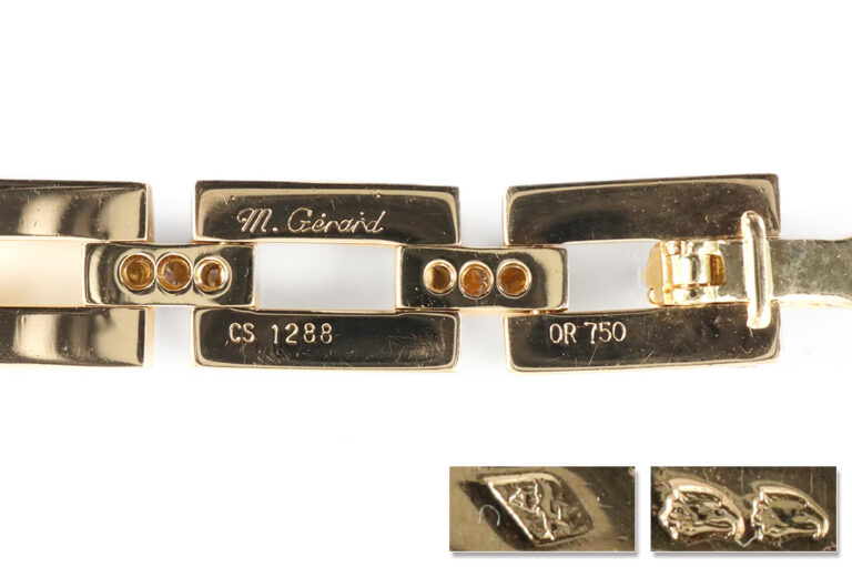 Michel GERARD Paris Collier großer Turmalin 24 ct +109 Brillanten [BRORS 19798]