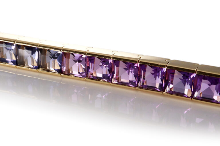 Armband *Multicolor Rainbow* 36 Farbsteine 22,6 ct Karat 750 IGI [BRORS 19948]