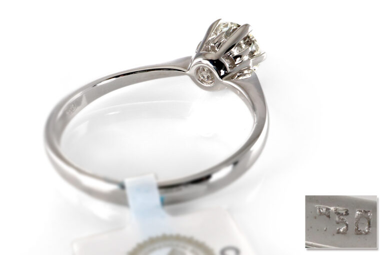 Ring Brillant 1,05 ct River - Top Wesselton 750 Gold IGI [BRORS 20457]