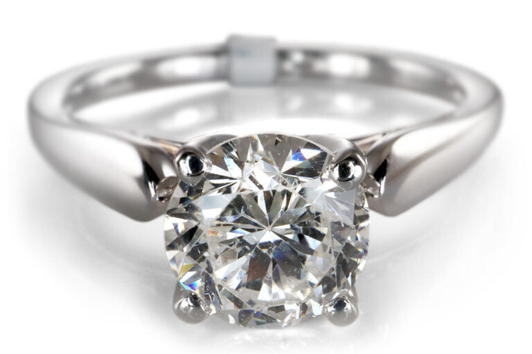 Ring Brillant 1,15 ct River - Top Wesselton Platin IGI Gr.59 [BRORS 20458]
