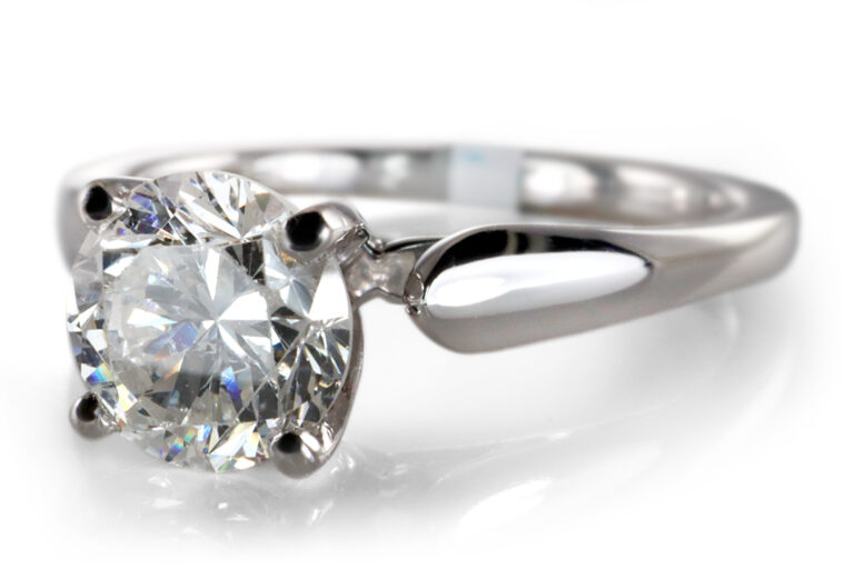 Ring Brillant 1,15 ct River - Top Wesselton Platin IGI Gr.59 [BRORS 20458]
