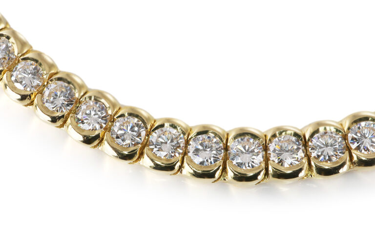 Collier 62 Brillanten 5,3 ct RIVER - Top Wesselton 750 Gold IGI [BRORS 20459]