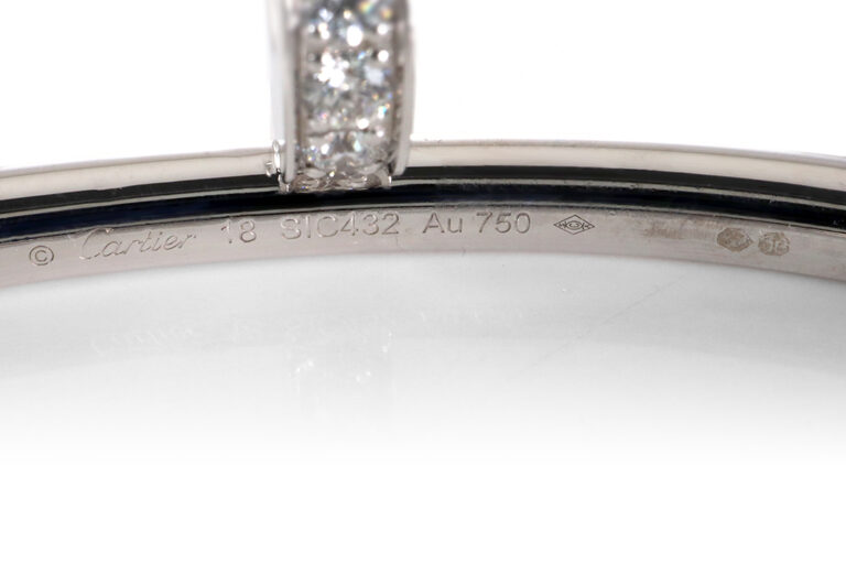 Cartier Juste un Clou Armreif Weißgold 750 Brillanten Gr. 18 [BRORS 20466]