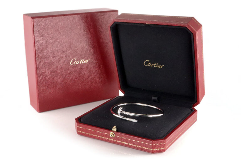 Cartier Juste un Clou Armreif Weißgold 750 Brillanten Gr. 18 [BRORS 20466]