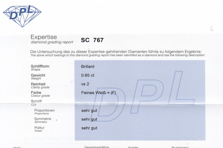 Ring 1 Brillant 0,65 ct + 10 Brillanten 0,17 ct Weißgold DPL Gr.55 [BRORS 20472]