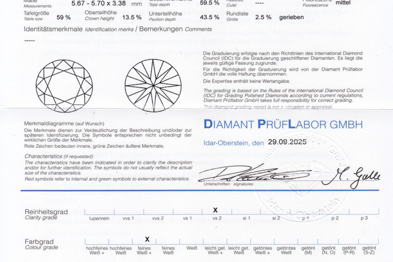 Ring 1 Brillant 0,65 ct + 10 Brillanten 0,17 ct Weißgold DPL Gr.55 [BRORS 20472]