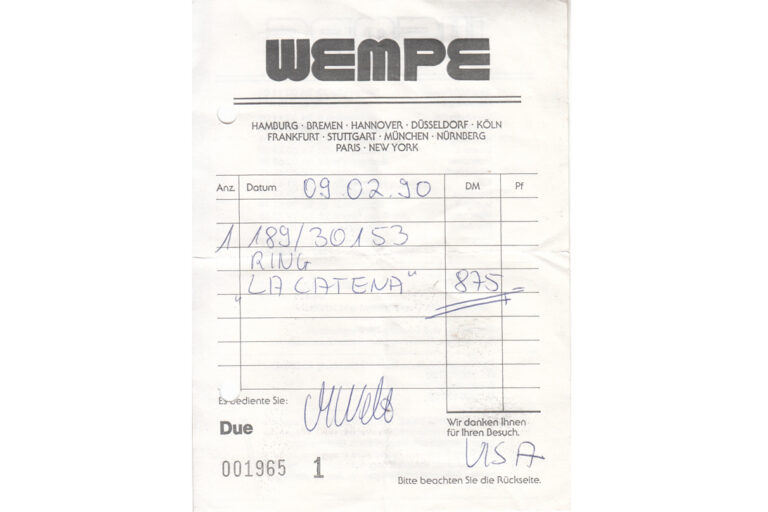 Wempe „La Catena“ Ring aus 750 Gold Gr. 54 [BRORS 20486]