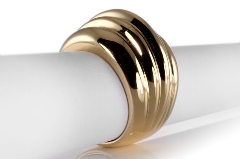 Cartier Bombé - Ring * VINTAGE * 750 Gelbgold Gold Gr 54 [BRORS 20499]