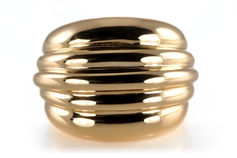 Cartier Bombé - Ring * VINTAGE * 750 Gelbgold Gold Gr 54 [BRORS 20499]