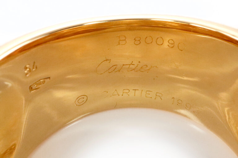 Cartier Bombé - Ring * VINTAGE * 750 Gelbgold Gold Gr 54 [BRORS 20499]