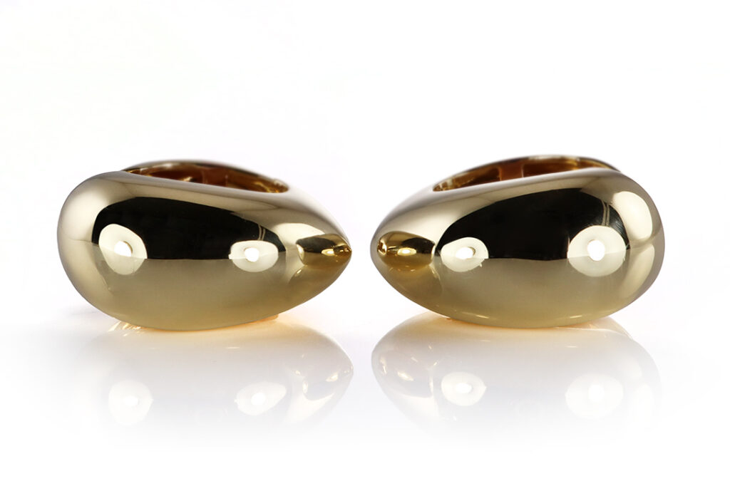 Kuck Ohrringe Creolen 750 Gelbgold [BRORS 20511]