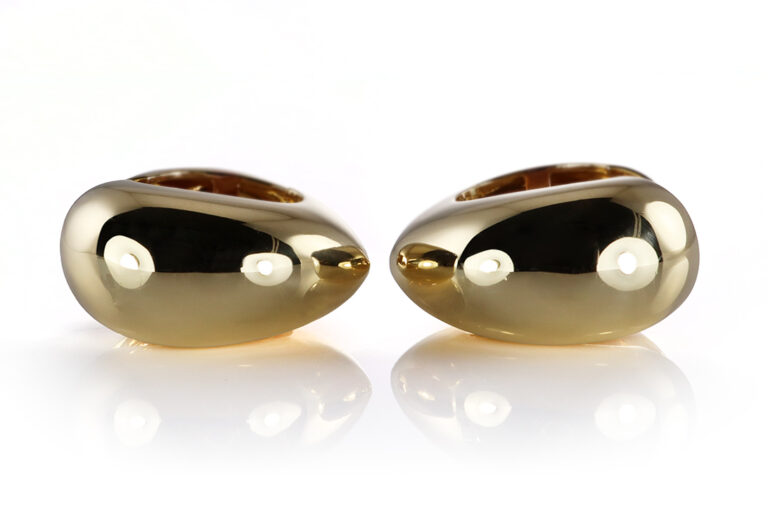 Kuck Ohrringe Creolen 750 Gelbgold [BRORS 20511]