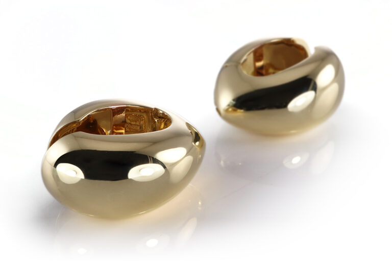 Kuck Ohrringe Creolen 750 Gelbgold [BRORS 20511]