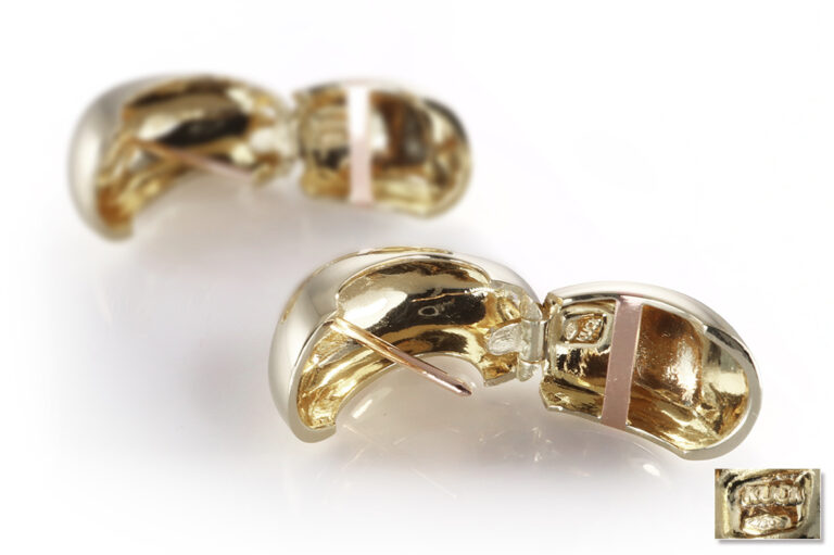 Kuck Ohrringe Creolen 750 Gelbgold [BRORS 20511]