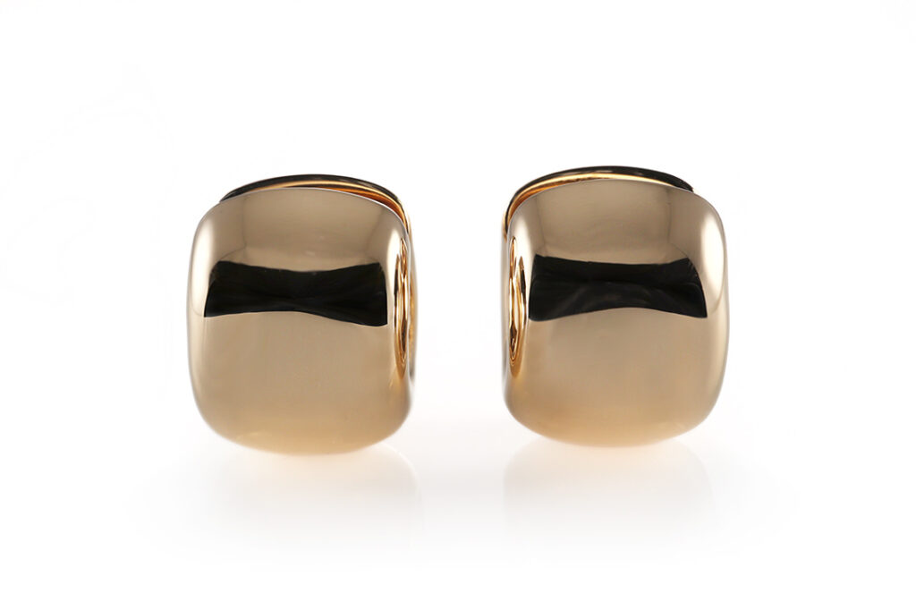 Klappcreolen Ohrclipse Schubart 750 Gelbgold [BRORS 20535]