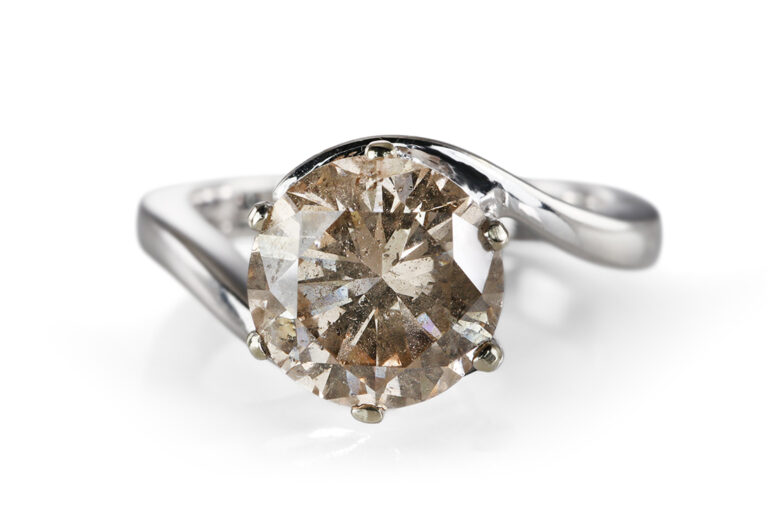 Ring 1 Brillant 2,02 ct FANCY/P2 750 Weißgold DPL Gr. 54 [BRORS 20541]