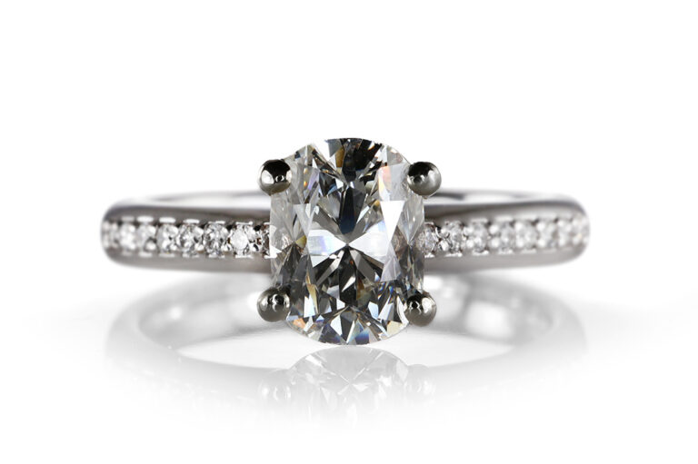 Ring 1 Diamant 1,08 ct I/SI 1 + 16 Brillanten 750 Gold DPL Gr. 54 [BRORS 20542]