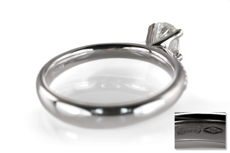 Ring 1 Diamant 1,08 ct I/SI 1 + 16 Brillanten 750 Gold DPL Gr. 54 [BRORS 20542]