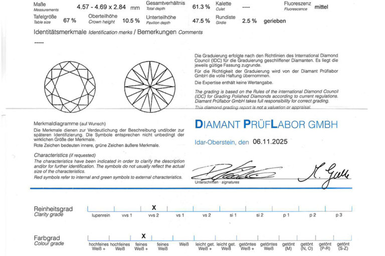 Ohrringe 2 Brillanten 0,71 ct + 40 Brillanten 0,26 ct Rosegold DPL [BRORS 20544]