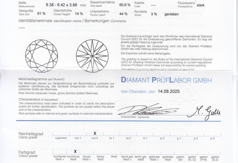 Ring 1 Brillant 0,97 ct RIVER/VVS 2 + 36 Brill. 750 Gold DPL [BRORS 20549]