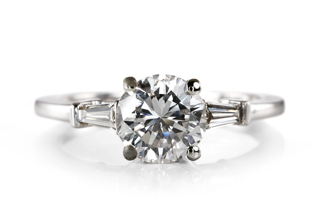 Ring 1 Brillant 0,79 ct RIVER/VS2 750 Weißgold DPL Gr. 54 [BRORS 20551]