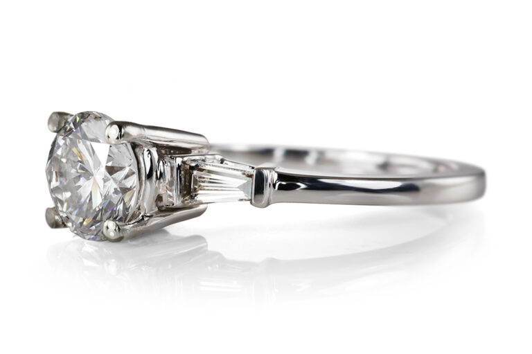 Ring 1 Brillant 0,79 ct RIVER/VS2 750 Weißgold DPL Gr. 54 [BRORS 20551]