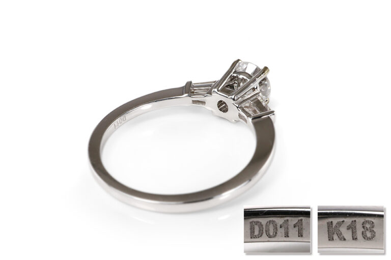 Ring 1 Brillant 0,79 ct RIVER/VS2 750 Weißgold DPL Gr. 54 [BRORS 20551]