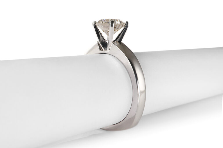 Ring 1 Brillant ca 1,33 ct Getönt S-Z/P2 585 Weißgold DPL Gr. 53 [BRORS 20552]