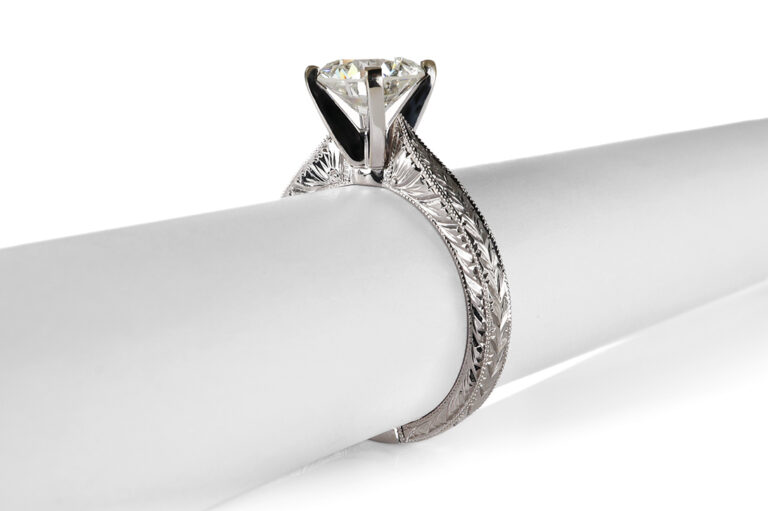 Ring 1 Brillant 1,35 ct L/ SI1 585 Weißgold DPL Gutachten Gr. 52 [BRORS 20553]