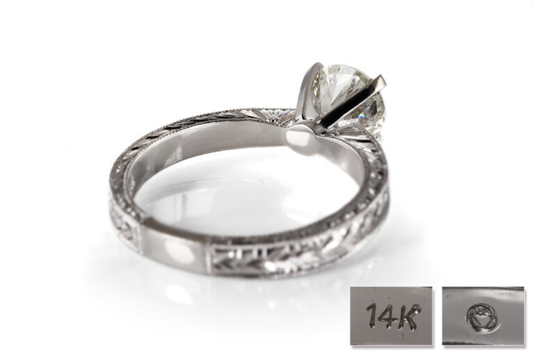 Ring 1 Brillant 1,35 ct L/ SI1 585 Weißgold DPL Gutachten Gr. 52 [BRORS 20553]