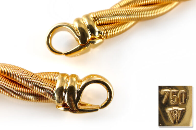 Wellendorff Collier *Galaxis* 750 Gelbgold Brillant 42 cm 106,5 g [BRORS 20556]