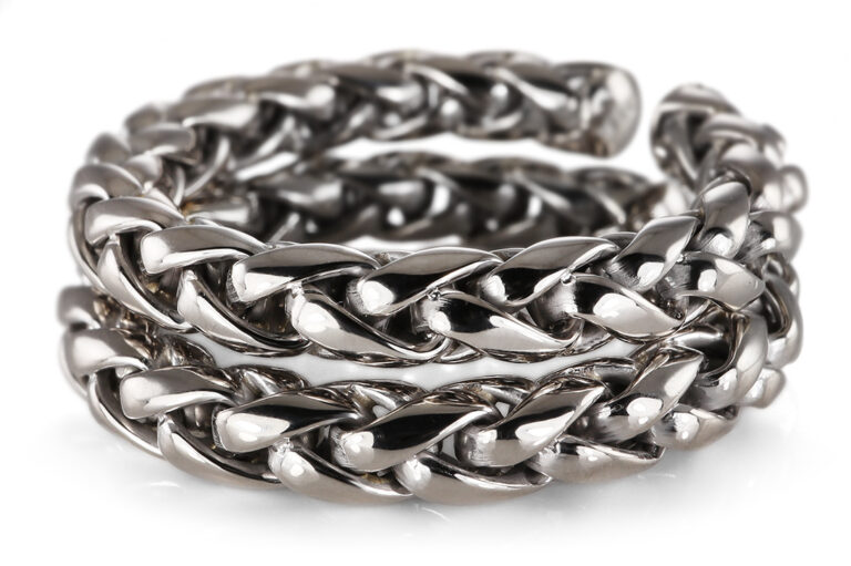 Ohrringe Creolen Isabelle Fa Zopfmuster 750 Weißgold Ø 3,6 cm [BRORS 20569]