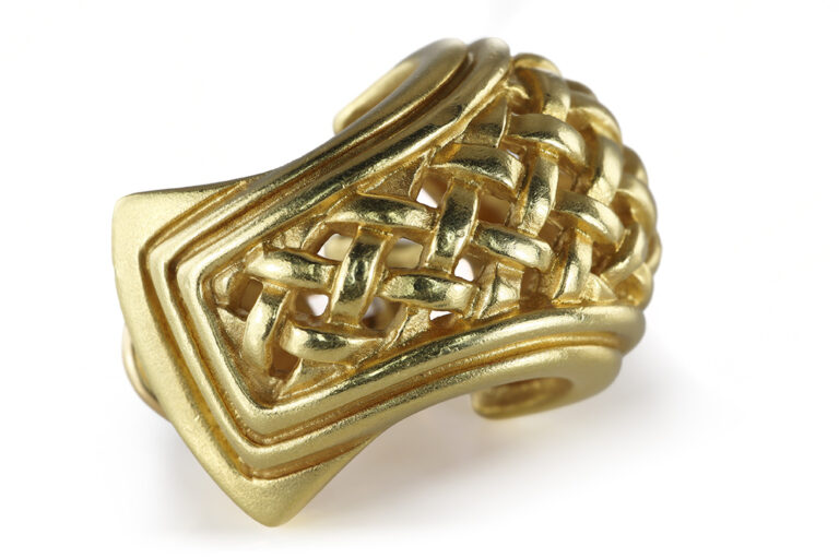 Kieselstein-Cord Ohrclipse 750 Grüngold L. 22,60 mm [BRORS 20570]