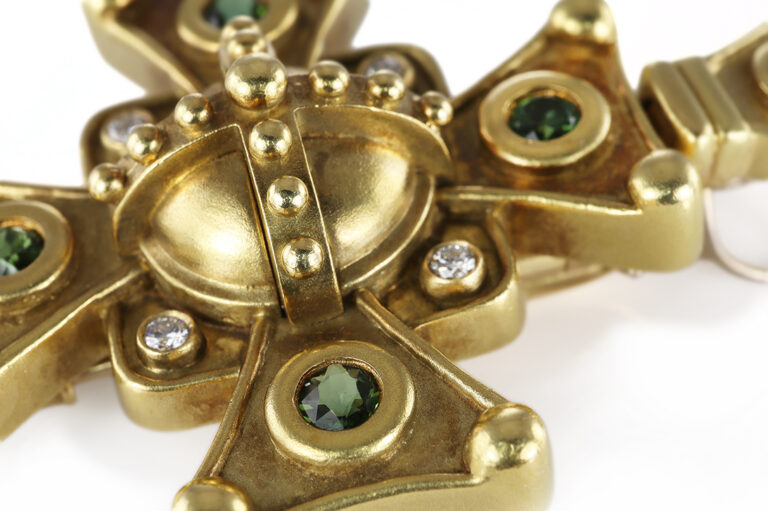 Barry Kieselstein Cord Anhänger Brosche St. Petersburg Kreuz [BRORS 20572]