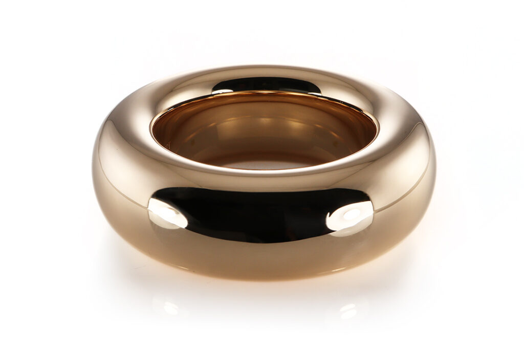 Großer Armreif SCHUBART Innenumfang 19,0 cm 750 Gelbgold 219,3 g [BRORS 20575]