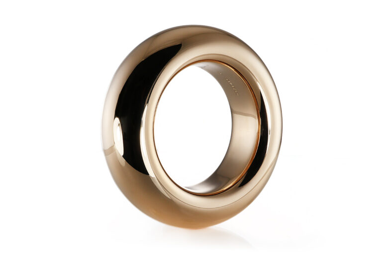 Großer Armreif SCHUBART Innenumfang 19,0 cm 750 Gelbgold 219,3 g [BRORS 20575]