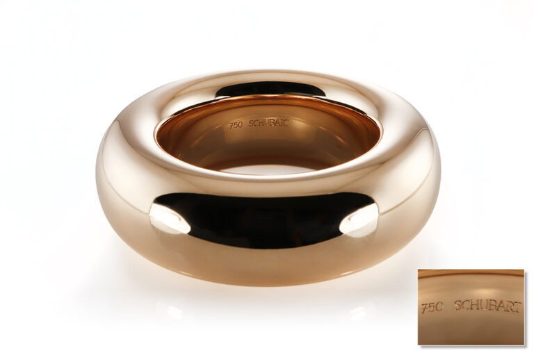 Großer Armreif SCHUBART Innenumfang 19,0 cm 750 Gelbgold 219,3 g [BRORS 20575]