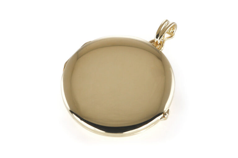 Tiffany & Co. Medaillon Anhänger Clip vintage rund 750 Gelbgold [BRORS 20576]