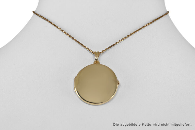 Tiffany & Co. Medaillon Anhänger Clip vintage rund 750 Gelbgold [BRORS 20576]