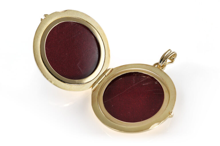 Tiffany & Co. Medaillon Anhänger Clip vintage rund 750 Gelbgold [BRORS 20576]