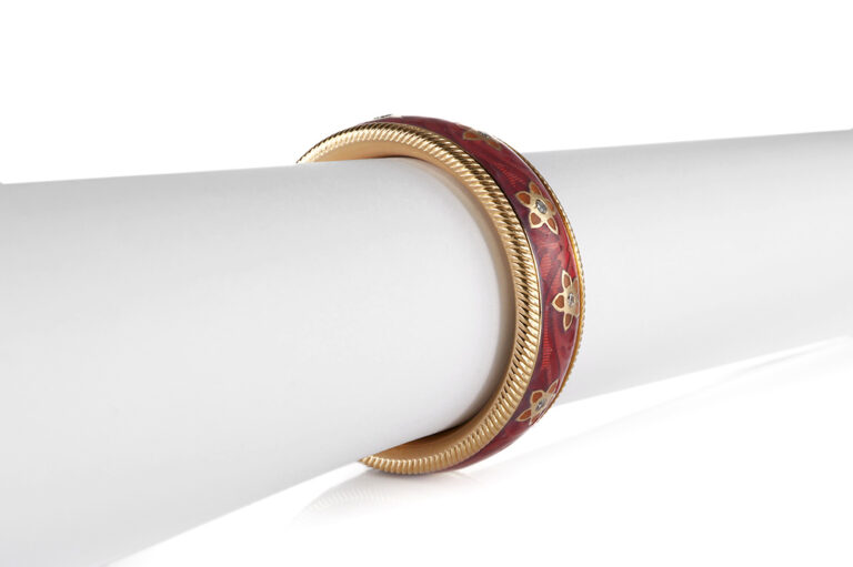 Wellendorff Dreh Ring Blütenengel rot 750 Gr. 57 [BRORS 20582]