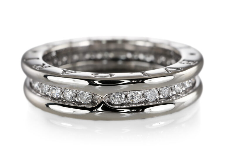 Bvlgari Bulgari B Zero 1 Ring 34 Brillanten 750 Gold Gr 51 mit Box [BRORS 20586]