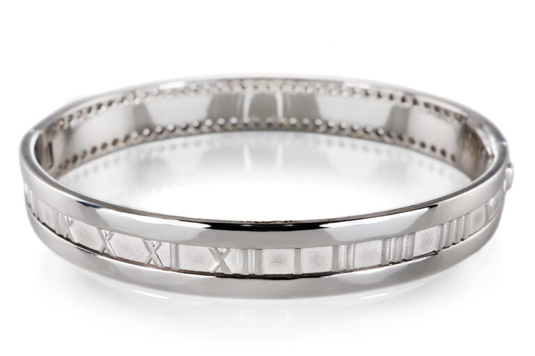 Tiffany & Co Atlas Roman Armreif 84 Brillanten ca. 2,4 ct 750 Gold [BRORS 20588]