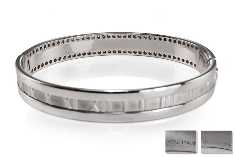 Tiffany & Co Atlas Roman Armreif 84 Brillanten ca. 2,4 ct 750 Gold [BRORS 20588]