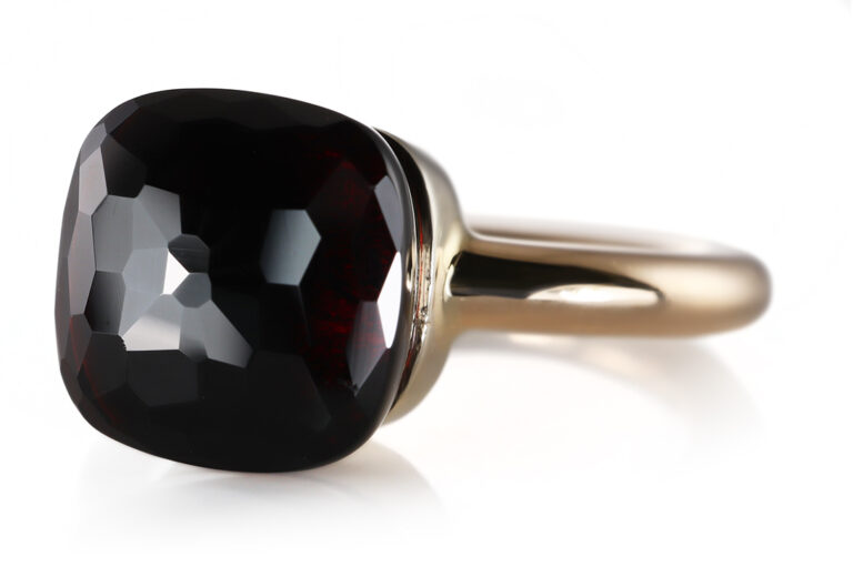 Pomellato Nudo Ring Granat 750 Roségold Box Gr 52 [BRORS 20600]