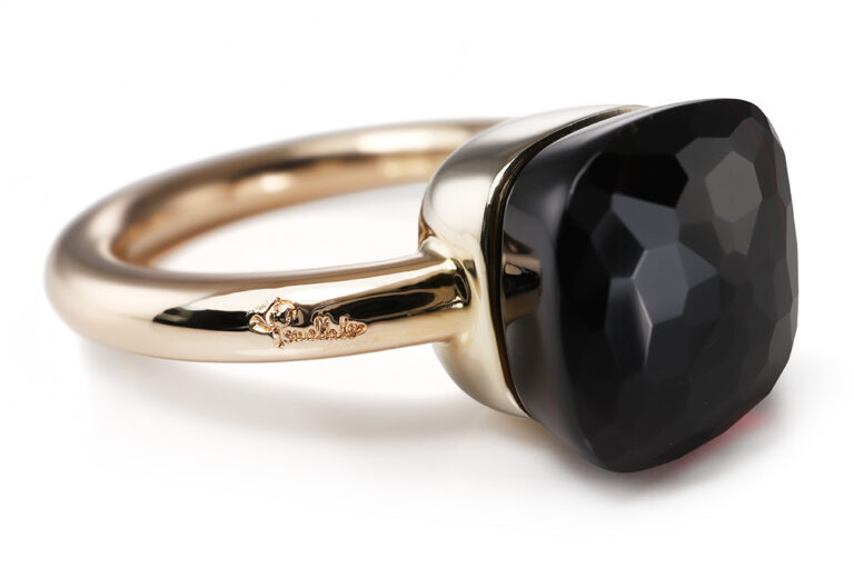 Pomellato Nudo Ring Granat 750 Roségold Box Gr 52 [BRORS 20600]