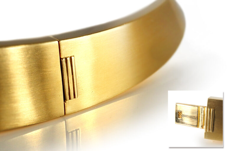 Halsreif "Regenbogen" 33 Saphire UNBEHANDELT 750 Gold UNIKAT IGI [BRORS 19424]