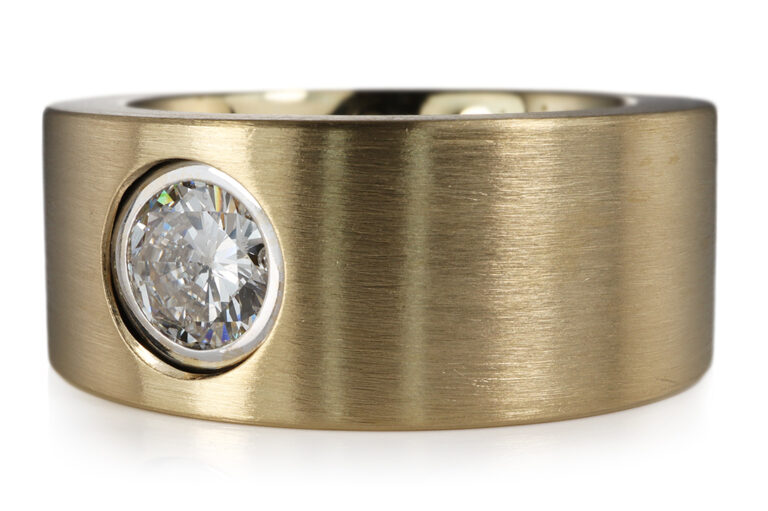 Ring 1 Brillant 1,004 ct F/P1 750 Gold Galia Gutachten Gr 63 [BRORS 20419]
