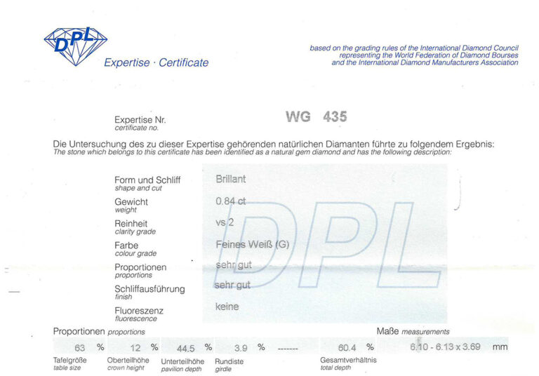 Solitär Ohrstecker 2 Brillanten 1,65 ct G/VS2 750 Weißgold DPL [BRORS 20567]