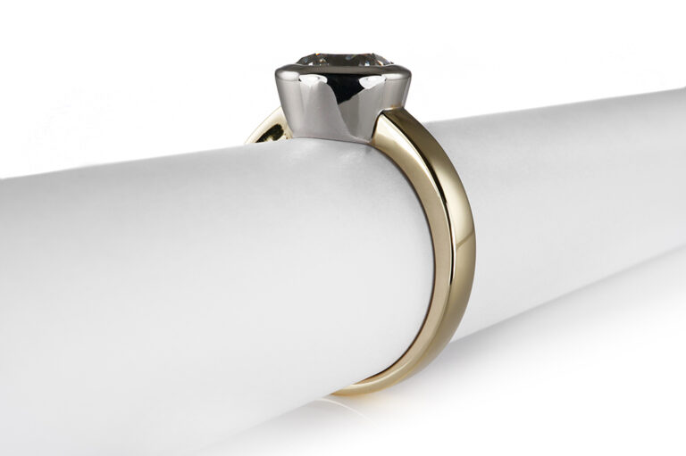 Ring vintage Brillant 1,5 ct G-H/VS2 585 Gold IGI Gutachten Gr 53 [BRORS 20578]